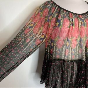 Mes Demoisilles paris floral print blouse